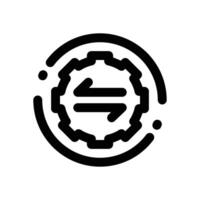 integration line icon. Clean and minimalist icon for websites and mobile apps. vector