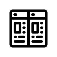 multitask line icon. Clean and minimalist icon for websites and mobile apps. vector