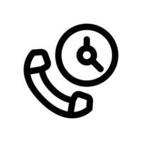 24 hours line icon. Clean and minimalist icon for websites and mobile apps. vector