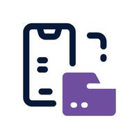 file management dual tone icon. Sleek and modern icon for websites and mobile apps. vector