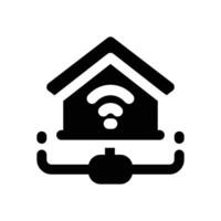 home network glyph icon. Strong and solid icon for websites and mobile apps. vector