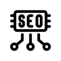 seo line icon. Clean and minimalist icon for websites and mobile apps. vector