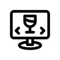 swipe line icon. Clean and minimalist icon for websites and mobile apps. vector