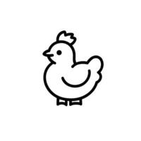 Elegant Of Hen Icon Set for Branding vector