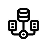 data center line icon. Clean and minimalist icon for websites and mobile apps. vector