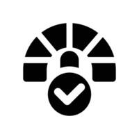 fast glyph icon. Strong and solid icon for websites and mobile apps. vector