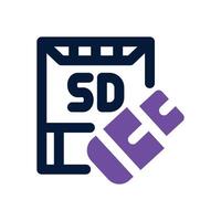 storage device dual tone icon. Sleek and modern icon for websites and mobile apps. vector