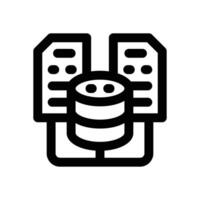 merge line icon. Clean and minimalist icon for websites and mobile apps. vector