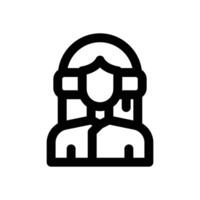 customer service line icon. Clean and minimalist icon for websites and mobile apps. vector