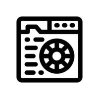 color adjustment line icon. Clean and minimalist icon for websites and mobile apps. vector