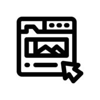 click line icon. Clean and minimalist icon for websites and mobile apps. vector