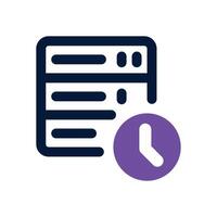 availability dual tone icon. Sleek and modern icon for websites and mobile apps. vector