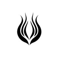 Minimalist Of Horn Design Element with Subtle Texture vector