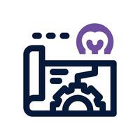 prototype dual tone icon. Sleek and modern icon for websites and mobile apps. vector