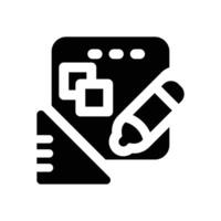 graphic design glyph icon. Strong and solid icon for websites and mobile apps. vector