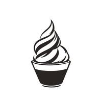 Modern Of Ice Design Element on White Background vector