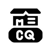 quality control glyph icon. Strong and solid icon for websites and mobile apps. vector