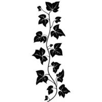 Abstract Of Ivy Isolated Clipart with Subtle Texture vector