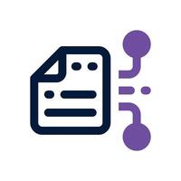 clasification dual tone icon. Sleek and modern icon for websites and mobile apps. vector