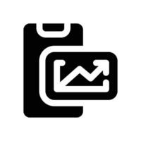 trading glyph icon. Strong and solid icon for websites, mobile interfaces, presentations, and visual branding. High quality and easy to edit. vector