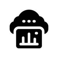 server optimization glyph icon. Strong and solid icon for websites and mobile apps. vector