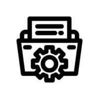 data management line icon. Clean and minimalist icon for websites, mobile apps, presentations, and logos. Fully scalable and customizable for any project. vector