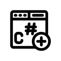 adding line icon. Clean and minimalist icon for websites and mobile apps. vector