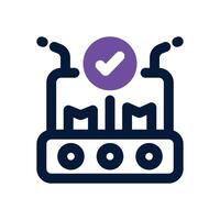 approve dual tone icon. Sleek and modern icon for websites and mobile apps. vector