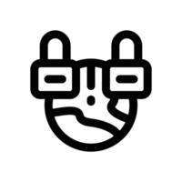 global security line icon. Clean and minimalist icon for websites and mobile apps. vector