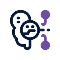 artificial intelligent dual tone icon. Sleek and modern icon for websites and mobile apps. vector
