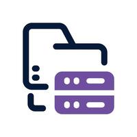 file direction dual tone icon. Sleek and modern icon for websites and mobile apps. vector