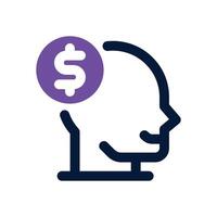 motivation dual tone icon. Sleek and modern icon for websites and mobile apps. vector