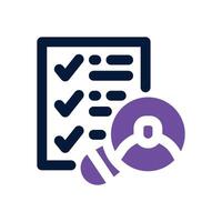 criteria dual tone icon. Sleek and modern icon for websites and mobile apps. vector