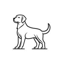 Creative Of Labrador Graphic Template with Subtle Texture vector