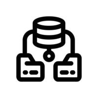 cluster line icon. Clean and minimalist icon for websites and mobile apps. vector
