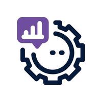optimization dual tone icon. Sleek and modern icon for websites and mobile apps. vector