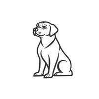 Soft Of Labrador Isolated Clipart on White Background vector