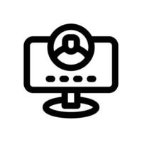 login line icon. Clean and minimalist icon for websites and mobile apps. vector