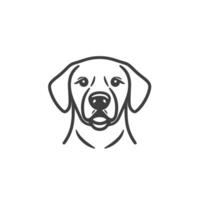 Elegant Of Labrador Design Element with Clean Style vector