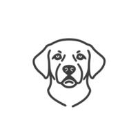 Hand-Drawn Of Labrador Design Element with Clean Style vector