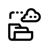 cloud backup line icon. Clean and minimalist icon for websites and mobile apps. vector