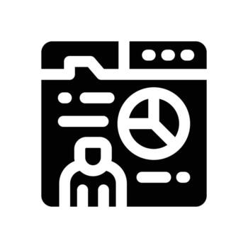 dashboard glyph icon. Strong and solid icon for websites and mobile apps. vector