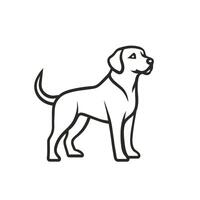 Minimalist Of Labrador Illustration in HD Quality vector