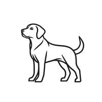 Soft Of Labrador Design Element in HD Quality vector