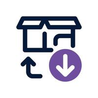 installer dual tone icon. Sleek and modern icon for websites and mobile apps. vector