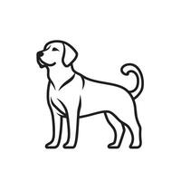 Creative Of Labrador Icon Set on White Background vector