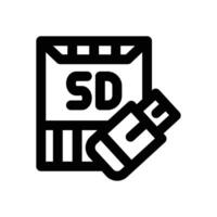storage device line icon. Clean and minimalist icon for websites and mobile apps. vector