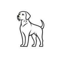 Minimalist Of Labrador Graphic Template with Clean Style vector