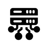 data structure glyph icon. Strong and solid icon for websites and mobile apps. vector