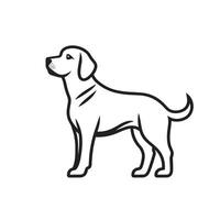 Abstract Of Labrador Graphic Template in HD Quality vector